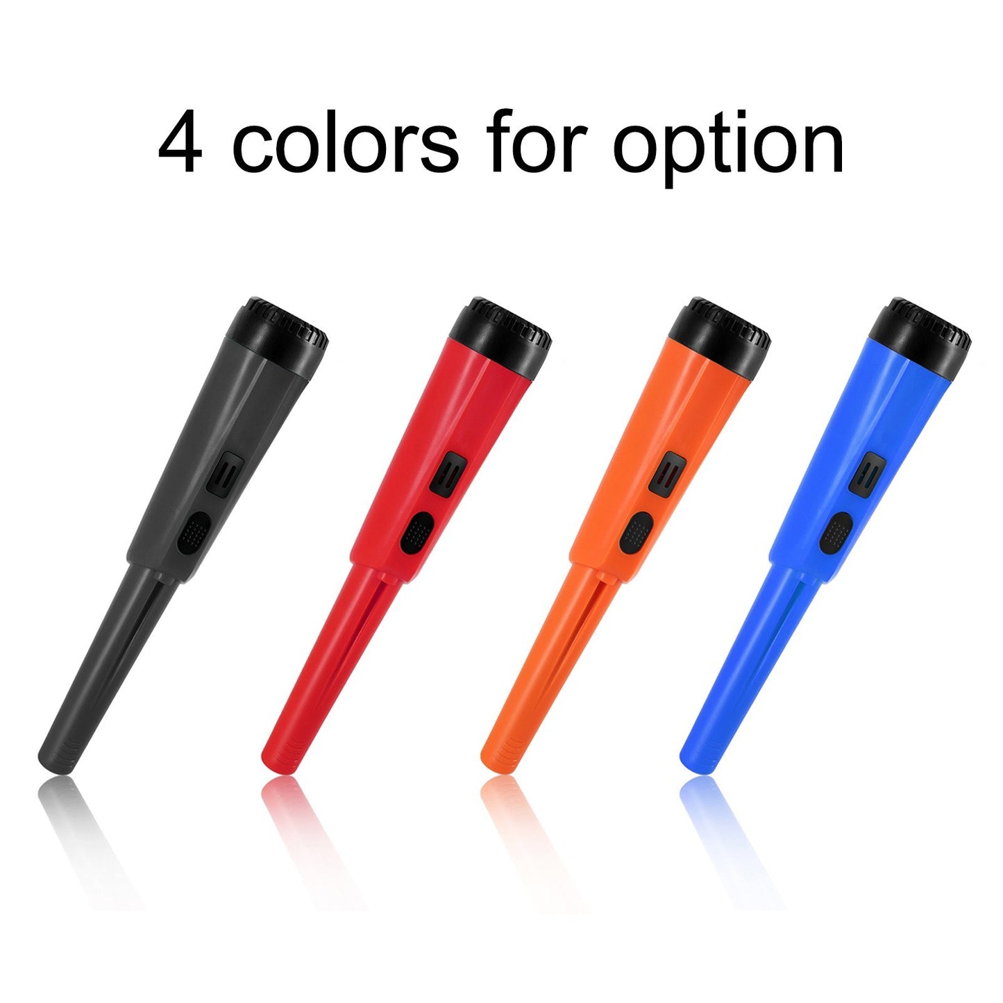 Portable Handheld Metal Pin Pointer GP-Pointers Rod Detector Underground Wiring Detector 360-Degree Search Gold Finder Bolt Finder with Spring Buckle/Wrist Guard/Waterproof Bag/Battery - Orange