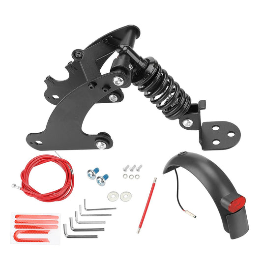 Rear Shock Absorber Rear Spring Shock Absorber Scooter Moped Rear Suspension Kit - Type 1 / Black / for M365 / 1S / Essential Lite Electric Scooters