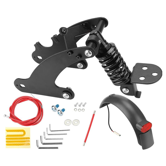 Rear Shock Absorber Rear Spring Shock Absorber Scooter Moped Rear Suspension Kit - Type 2 / Black / for Pro / Pro2 Electric Scooters