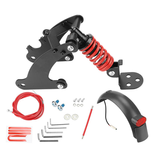 Rear Shock Absorber Rear Spring Shock Absorber Scooter Moped Rear Suspension Kit - Type 1 / Red / for M365 / 1S / Essential Lite Electric Scooters