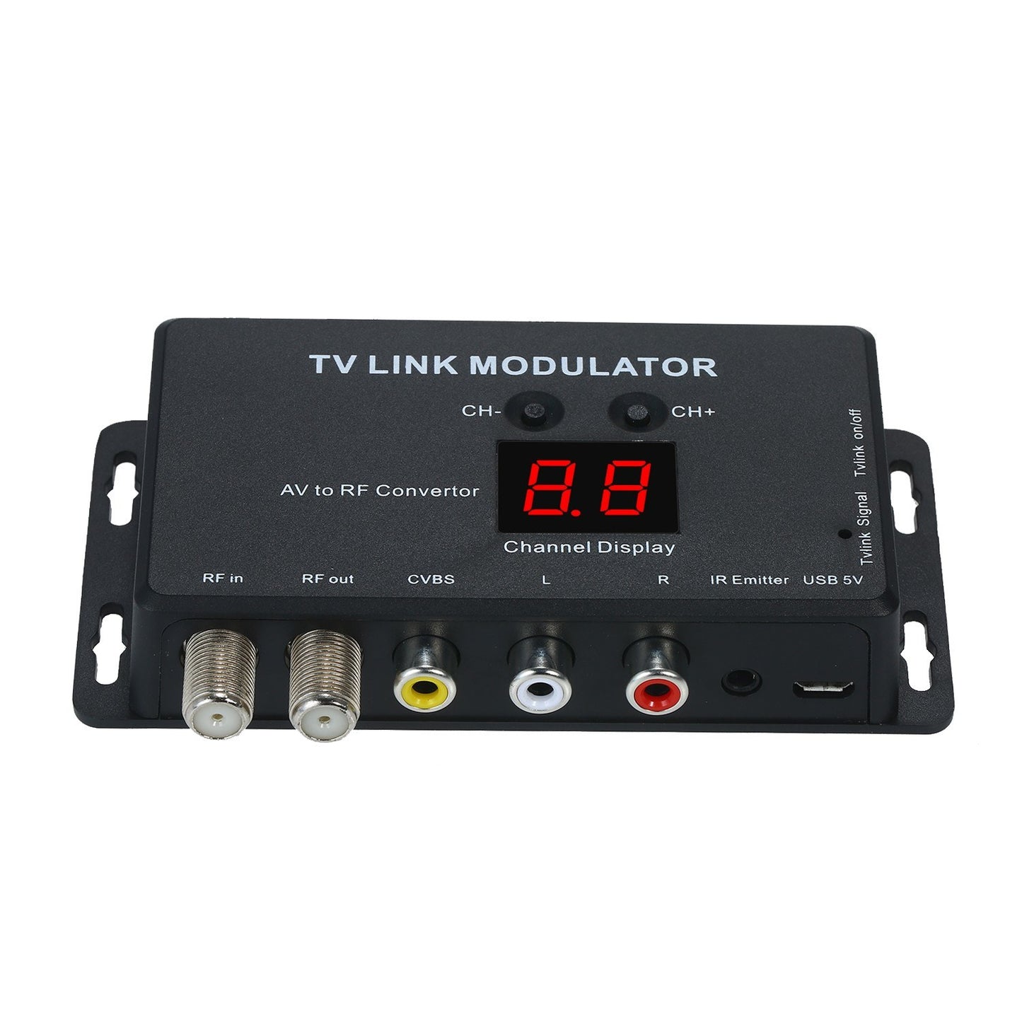 Flexible TV Link Modulator AV to RF Convertor and IR Extender RF Modulator