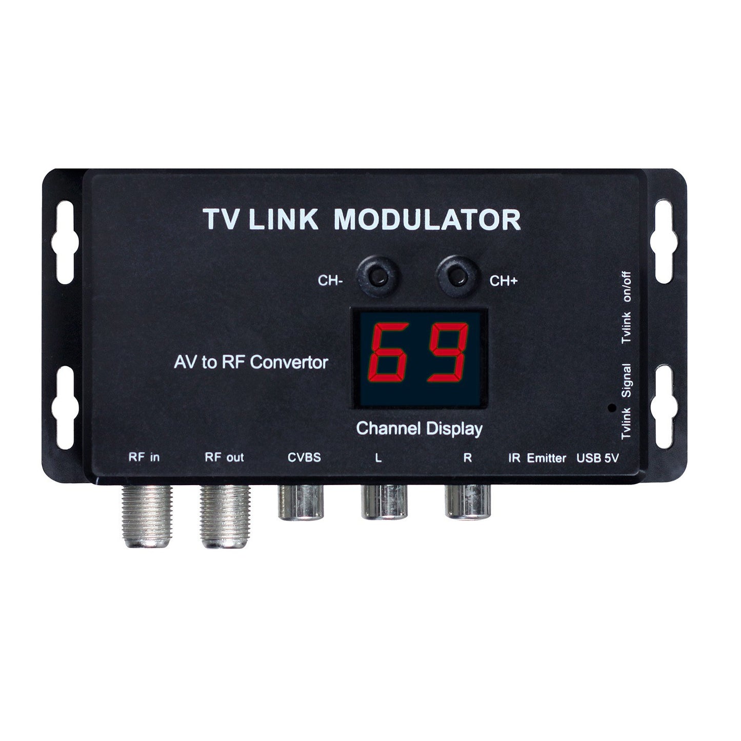 Flexible TV Link Modulator AV to RF Convertor and IR Extender RF Modulator