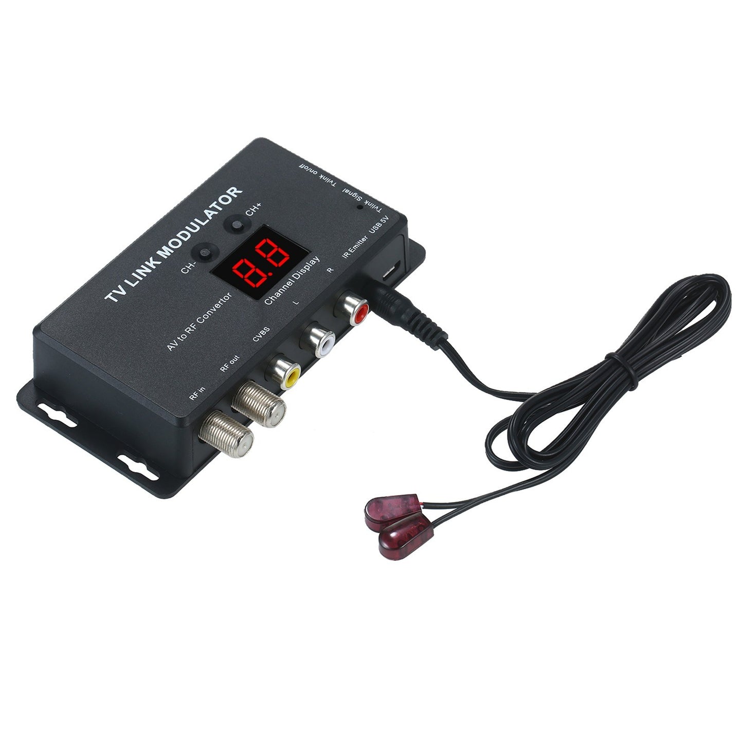 Flexible TV Link Modulator AV to RF Convertor and IR Extender RF Modulator