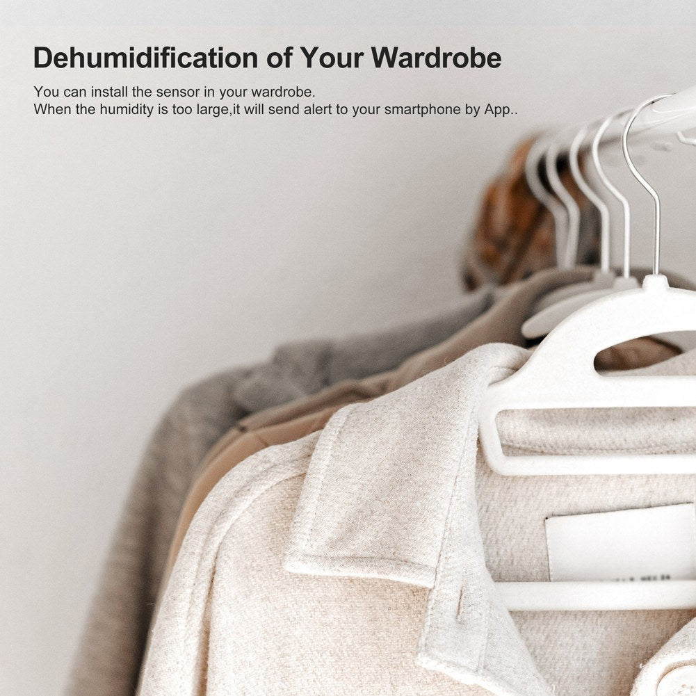 Tuya ZigBee Temperature Humidity Sensors APP Real-time Monitoring Humidity Meter Temperature Monitor Compatible with Alexa Google