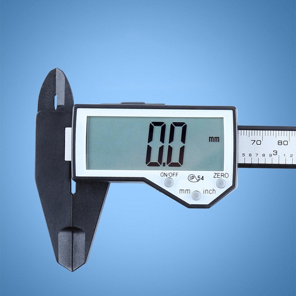 Durable IP54 Waterproof Electronic Caliper 0-150mm Digital Display Vernier LCD Large Screen Plastic Caliper for Antique Measuring
