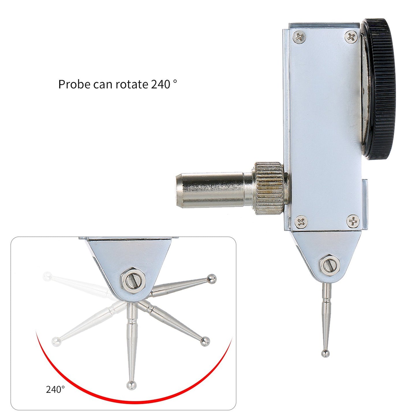 Yellow Dial Indicator 0-15-0 Reading Dial Test Indicator High Precision 0.0005in GR Meter Tool Kit Gage