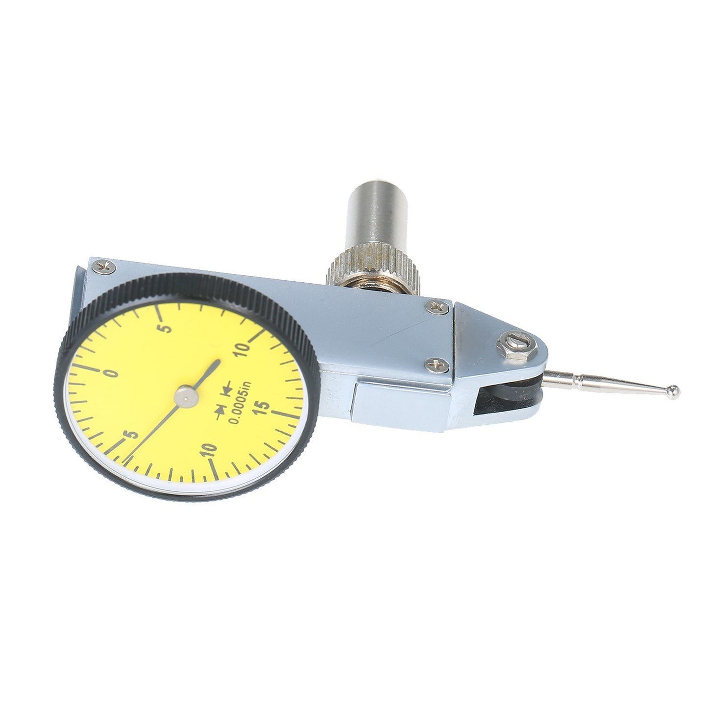 Yellow Dial Indicator 0-15-0 Reading Dial Test Indicator High Precision 0.0005in GR Meter Tool Kit Gage