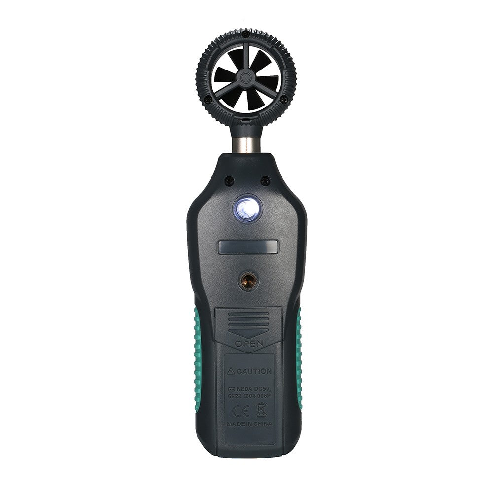 FUYI Digital Anemometer Thermometer Handheld LCD Wind Speed Meter with Max / Min / Data Hold Mode