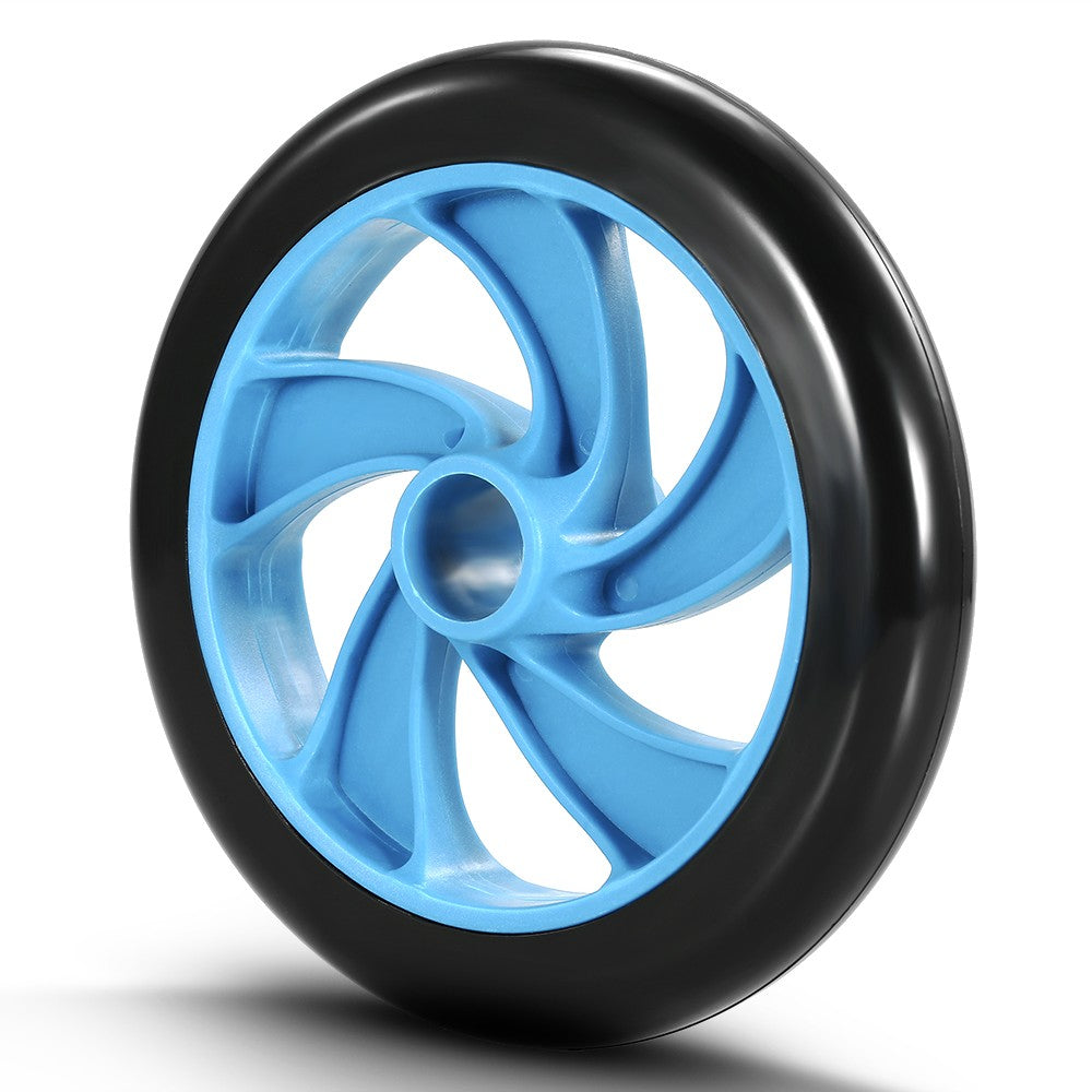 Uniqkart AB Wheel Roller Exercise Roller Wheel Kit Abs Workout Equipment  with Thick Knee Pad for Home Gym Fitness 5-in-1 Blue