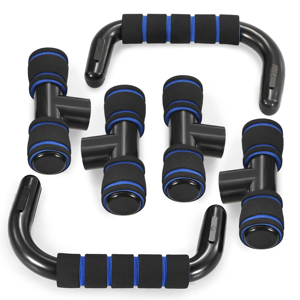 Uniqkart AB Wheel Roller Exercise Roller Wheel Kit Abs Workout Equipment with Thick Knee Pad for Home Gym Fitness - 5-in-1 / Blue