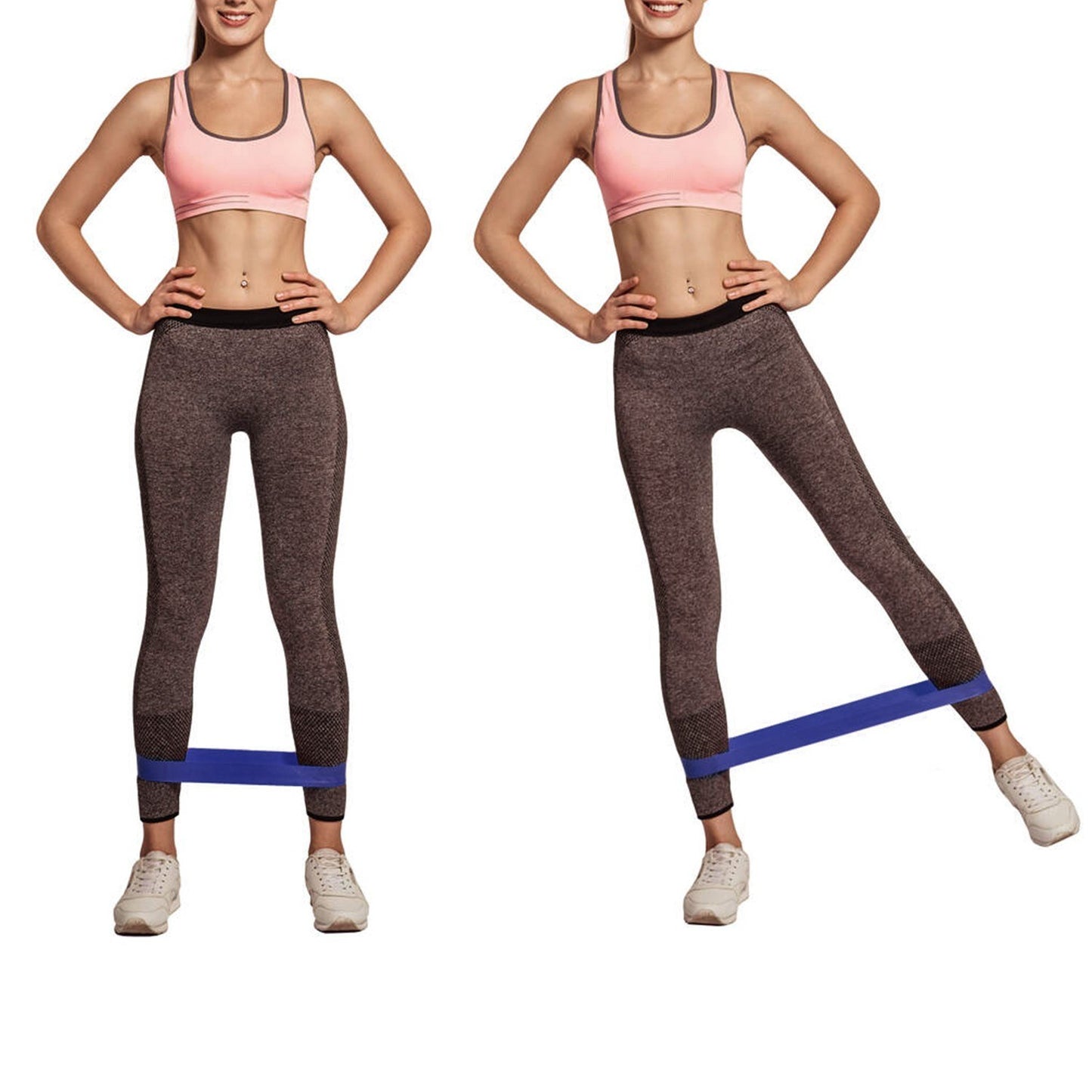 5Pcs Resistance Loop Exercise Bands Hip Booty Bands Home Workout Equipment for Strength Training, Stretching, Booty Building