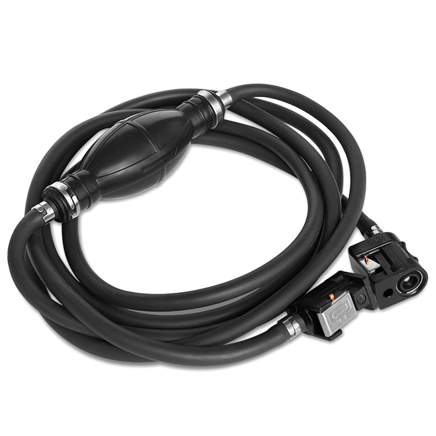 300cm Boat Fuel Line with Hand Pump Connectors Boat Motor Fuel Hose Compatible with Outboard Motors Up to 85hp