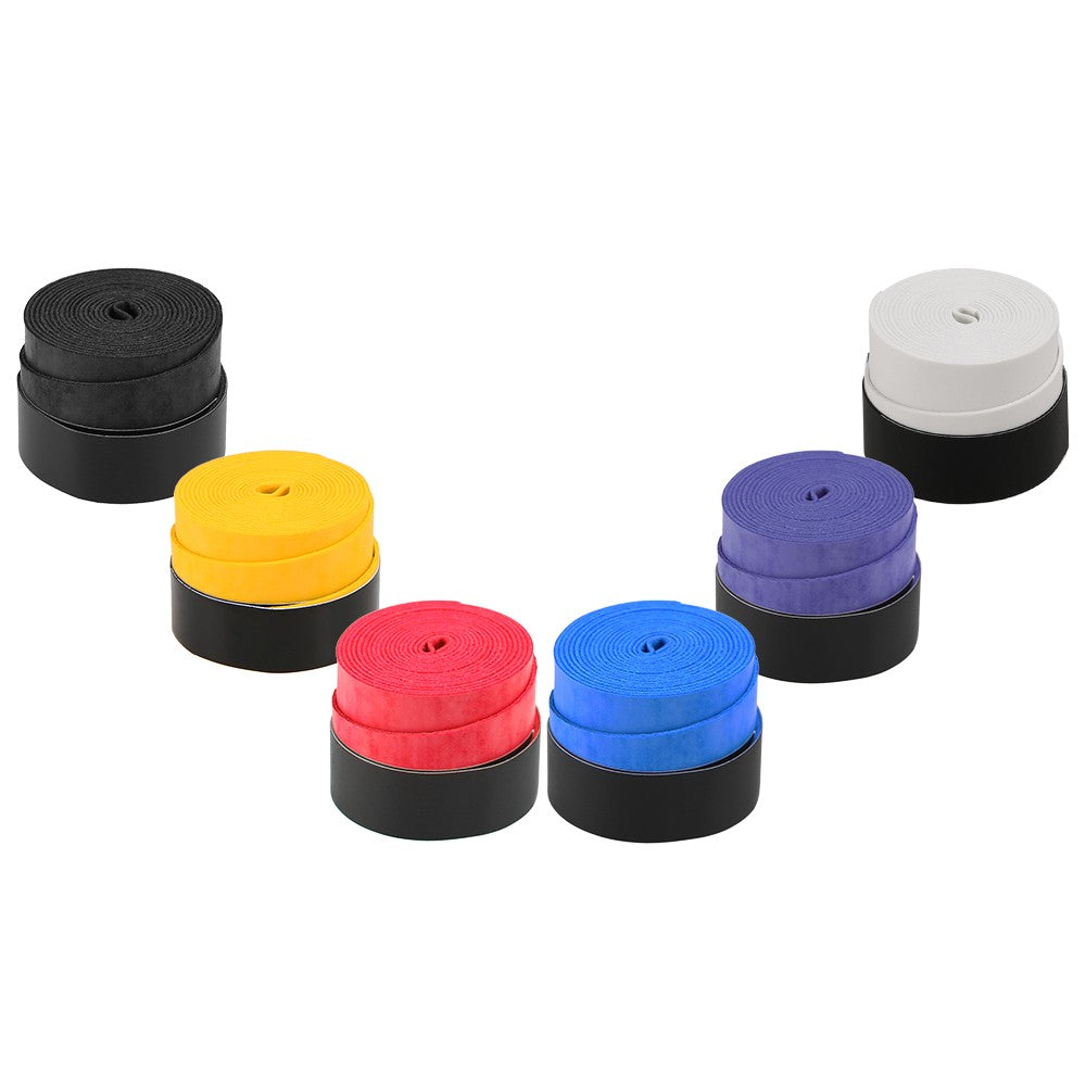Tennis Racket Grip Tape Anti Slip Super Absorbent Tennis Overgrip Badminton Overgrip Pickleball Replacement Grip - 60Pcs / Multicolor