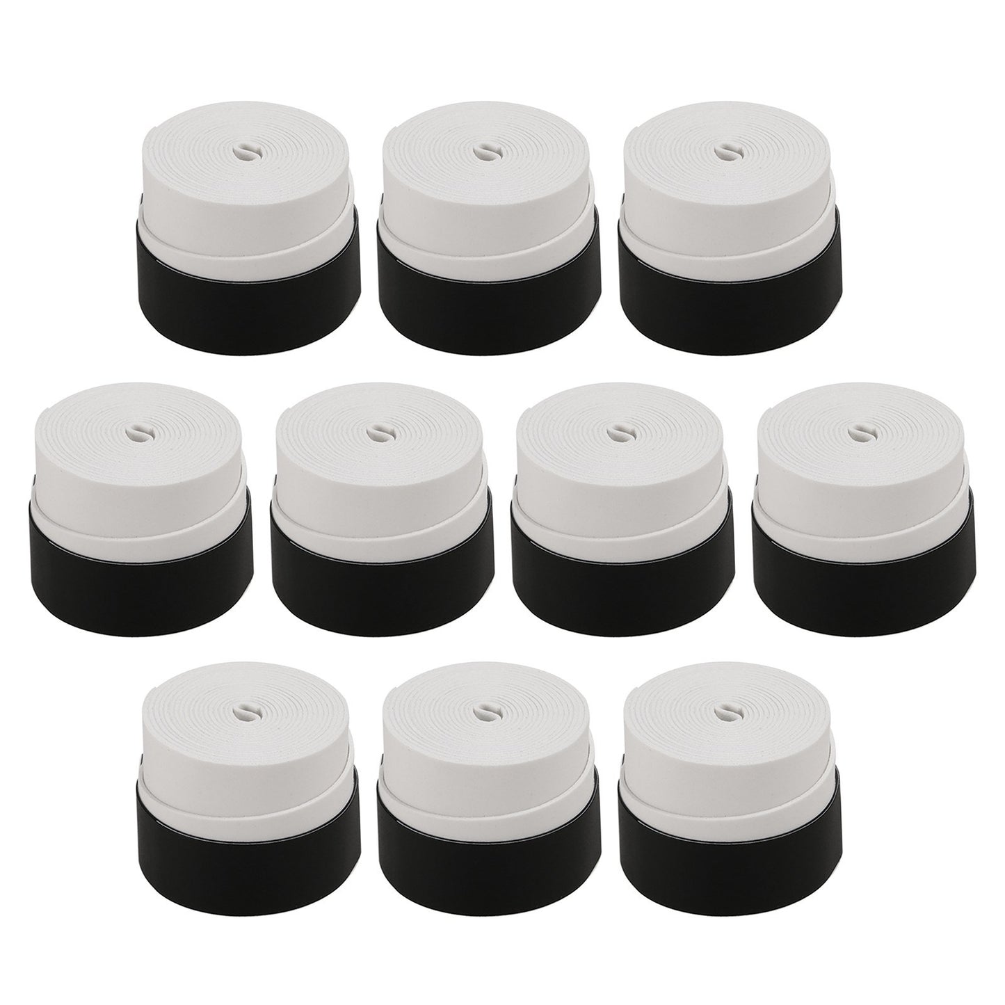 Tennis Racket Grip Tape Anti Slip Super Absorbent Tennis Overgrip Badminton Overgrip Pickleball Replacement Grip - 10Pcs / White