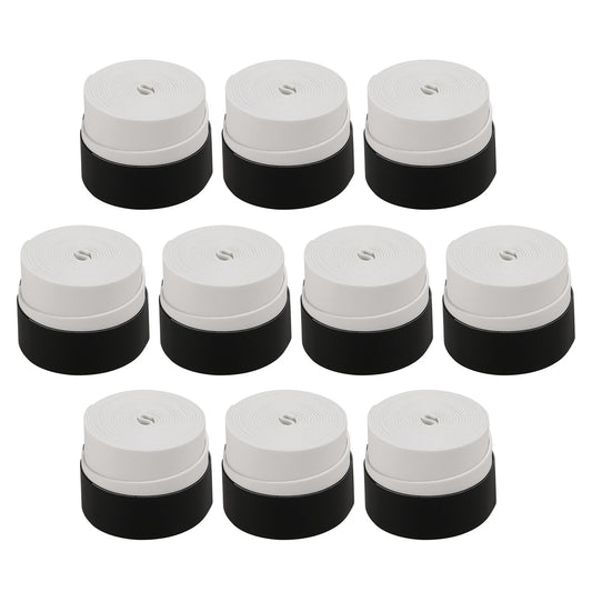 Tennis Racket Grip Tape Anti Slip Super Absorbent Tennis Overgrip Badminton Overgrip Pickleball Replacement Grip - 10Pcs / White