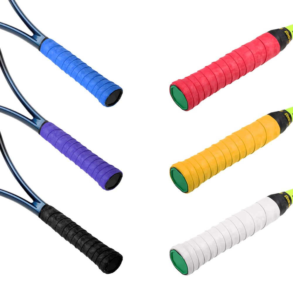 Tennis Racket Grip Tape Anti Slip Super Absorbent Tennis Overgrip Badminton Overgrip Pickleball Replacement Grip - 10Pcs / White