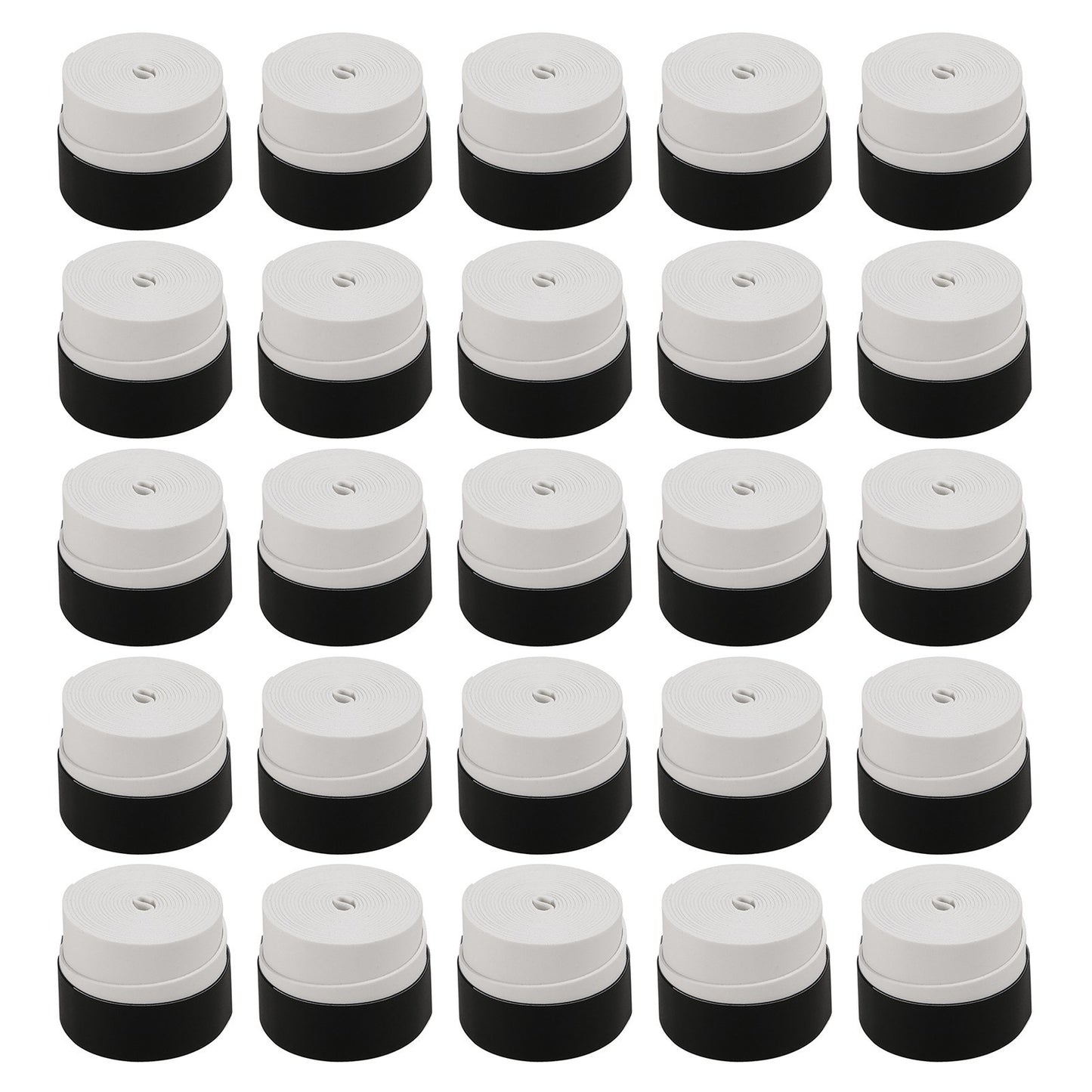 Tennis Racket Grip Tape Anti Slip Super Absorbent Tennis Overgrip Badminton Overgrip Pickleball Replacement Grip - 25Pcs / White