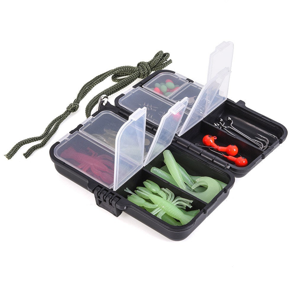 LEO 1.5m Telescopic Fishing Rod Spinning Reel Set with Hooks Soft Lures Barrel Swivels Storage Bag