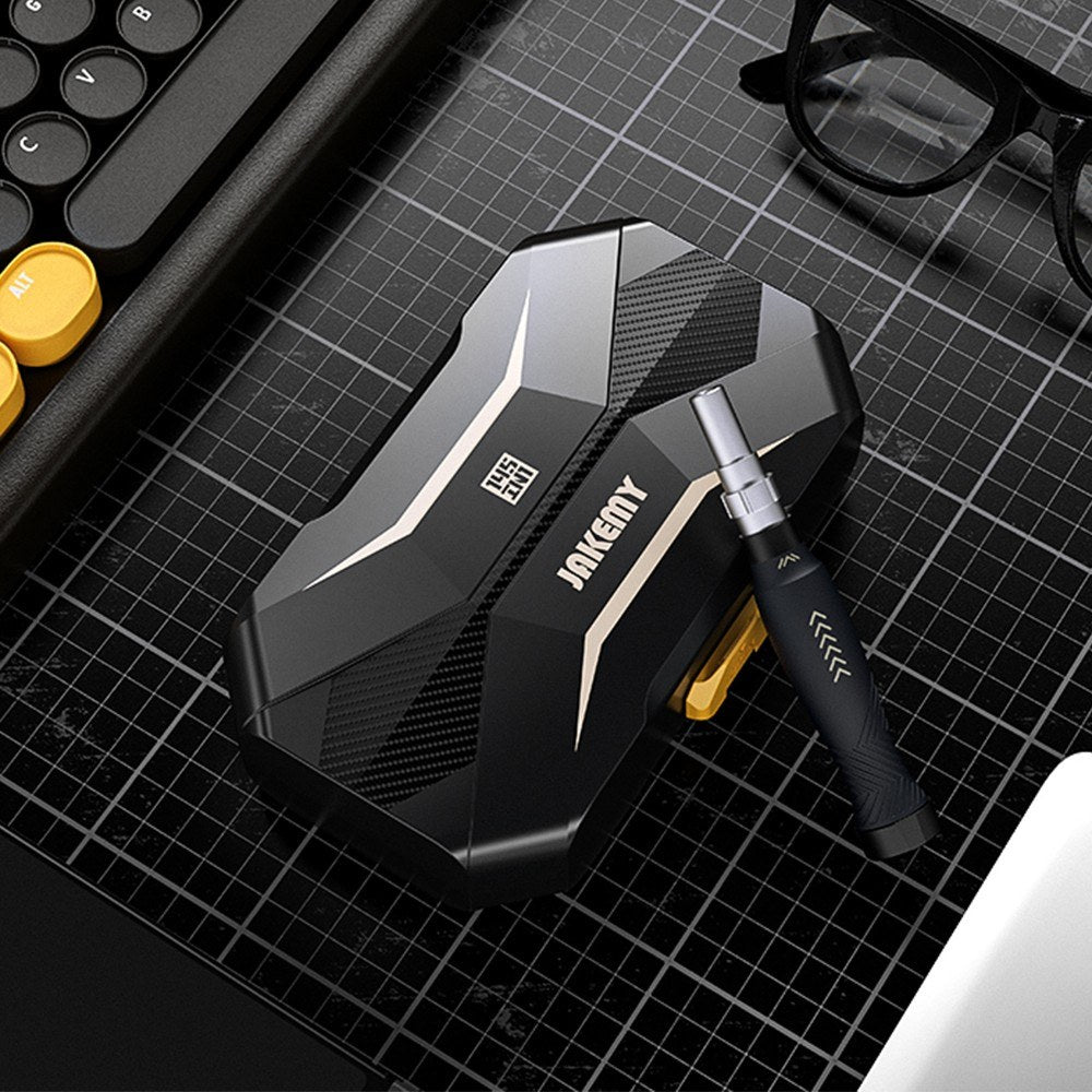 Jakemy JM-8183 145-in-1 Screwdriver Bit Combination Set Manual Multi-purpose Tool with Slotted / Torx Bits Tweezers