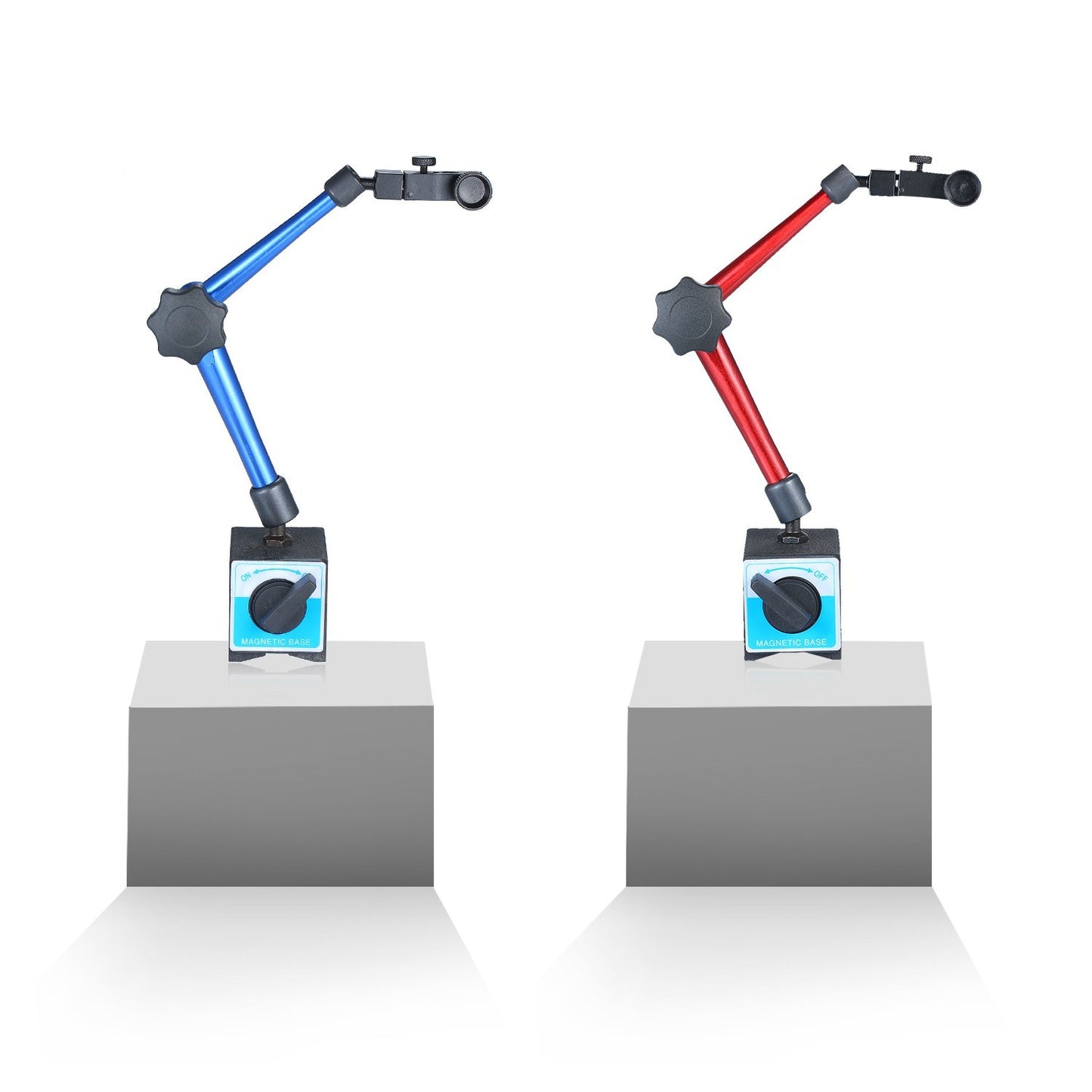 Magnetic Base Holder 350mm Heavy Duty Flexible Universal Magnetic Base Brackets for Dial Test Gauge Indicator with 154lbs Pull - Blue