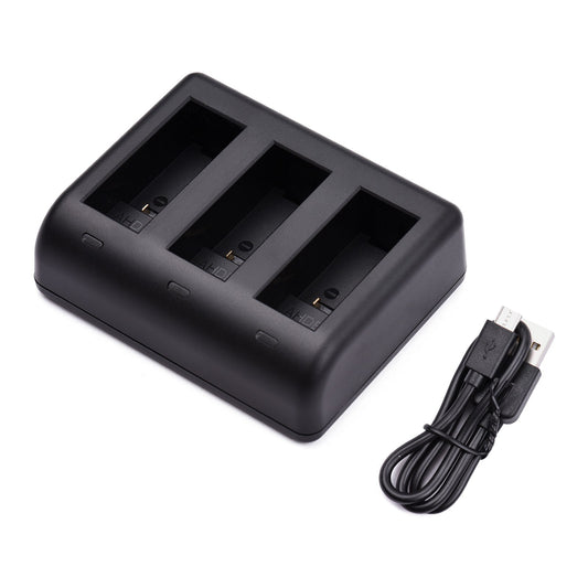 Action Camera Battery Charger for GoPro Hero 9 Batteries, 3-slot Fast Charging Hub with USB Cable