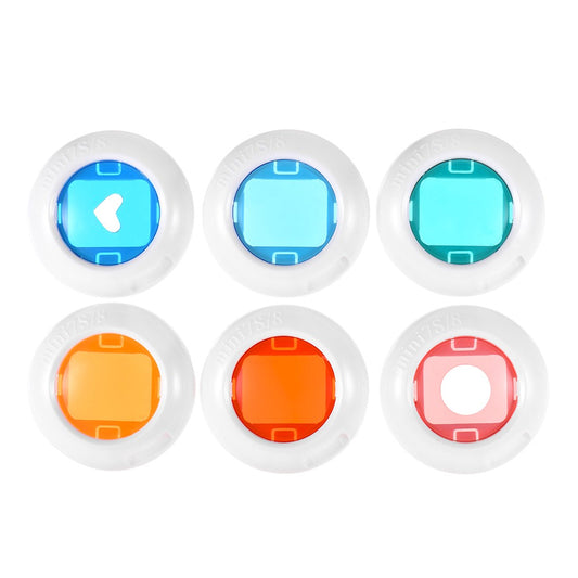 Lens Filters for Fujifilm Instax Mini 7s / 8 / 8+ / 9, Colorful Lens Filter Set Instant Camera Accessories - 6Pcs