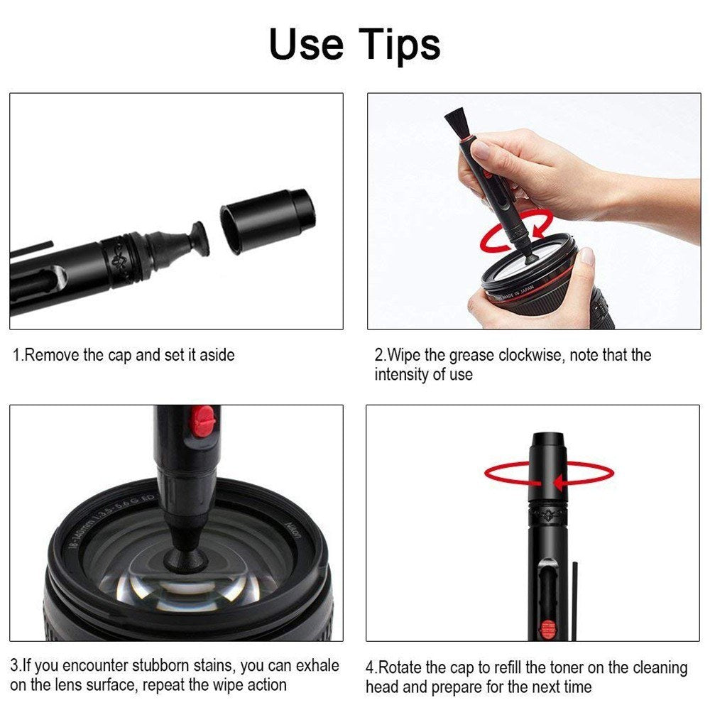 Camera Cleaning Kit Air Blower Cleaning Swabs Cleaning Pen Phone Laptop Cleaning Cloth