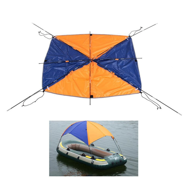 68377 Folding Awning Canoe Rubber Inflatable Boat Parasol Tent for 4 Person,Boat is not Included