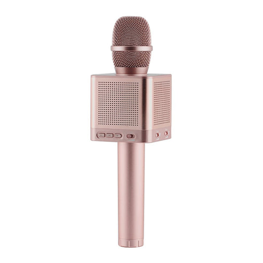Micgeek Q10S Wireless Microphone KTV Karaoke HQ Sound Wave Wall Shaking Bass - Rose Gold