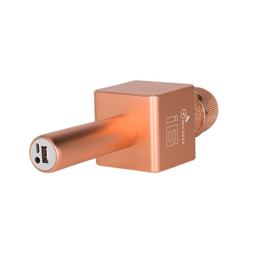 I6 Wireless Bluetooth Karaoke Microphone Handheld Portable Mic for Home KTV/Phone/PC - Pink