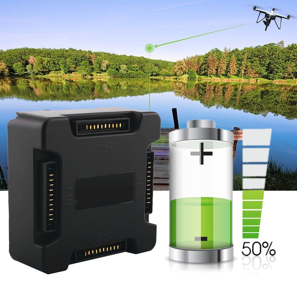 Mini 4-In-1 Battery Charger LCD Display Fast Charging Hub for DJI Mavic Pro