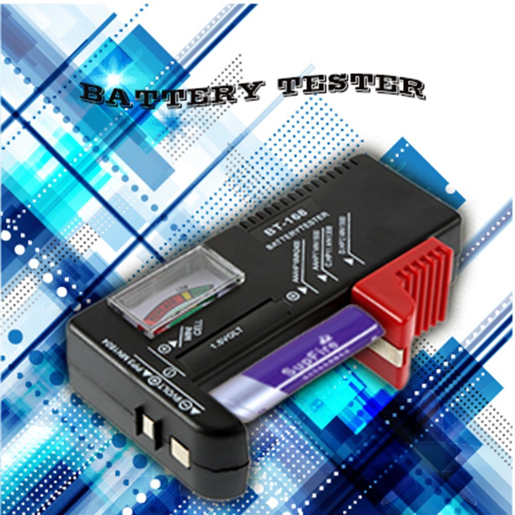 AA/AAA/C/D/9V/1.5V Universal Button Cell Battery Volt Tester Checker BT-168