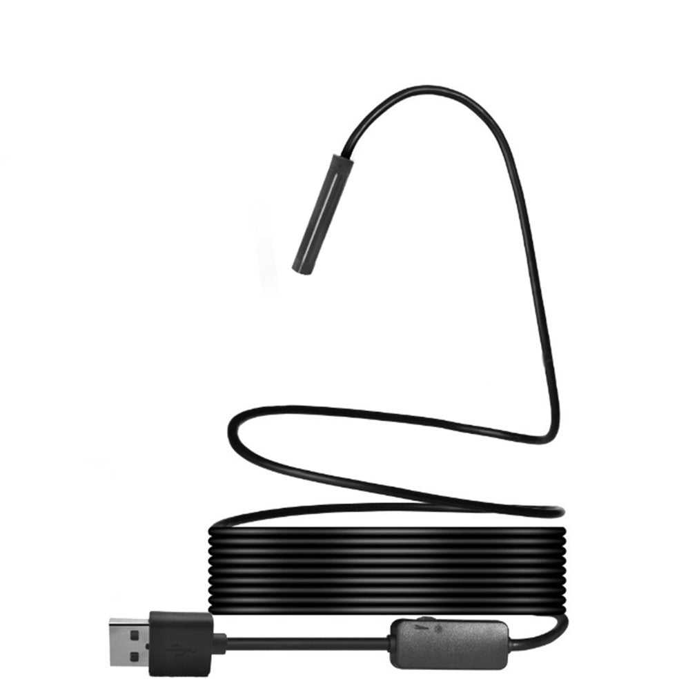 3.5m 1200P HD WiFi Inspection Camera Endoscope 8mm Waterproof 8 LED Lens Tube - Hard Wire