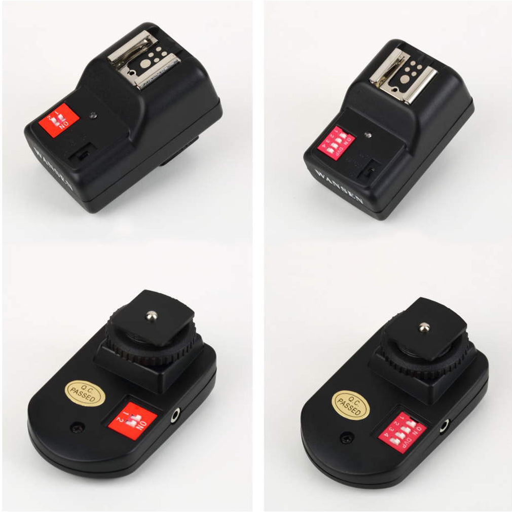 Wireless 4 Channels Practical Flash Trigger Transmitter with 2 Receivers