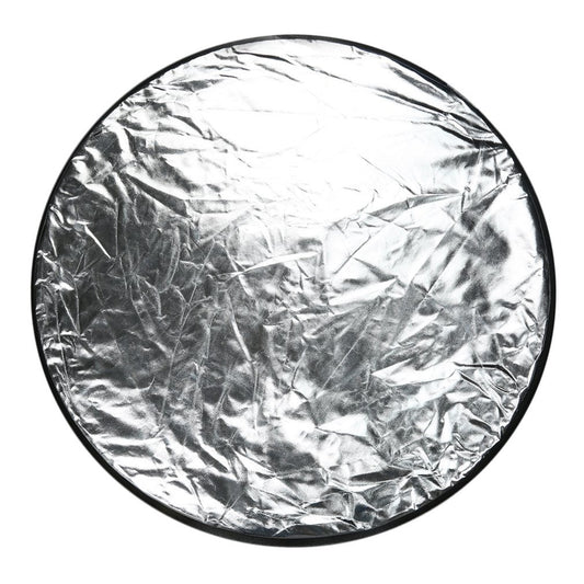 Round 5 in 1 Photography Studio Light Mulit Collapsible Photographic Reflector Disc - Silver