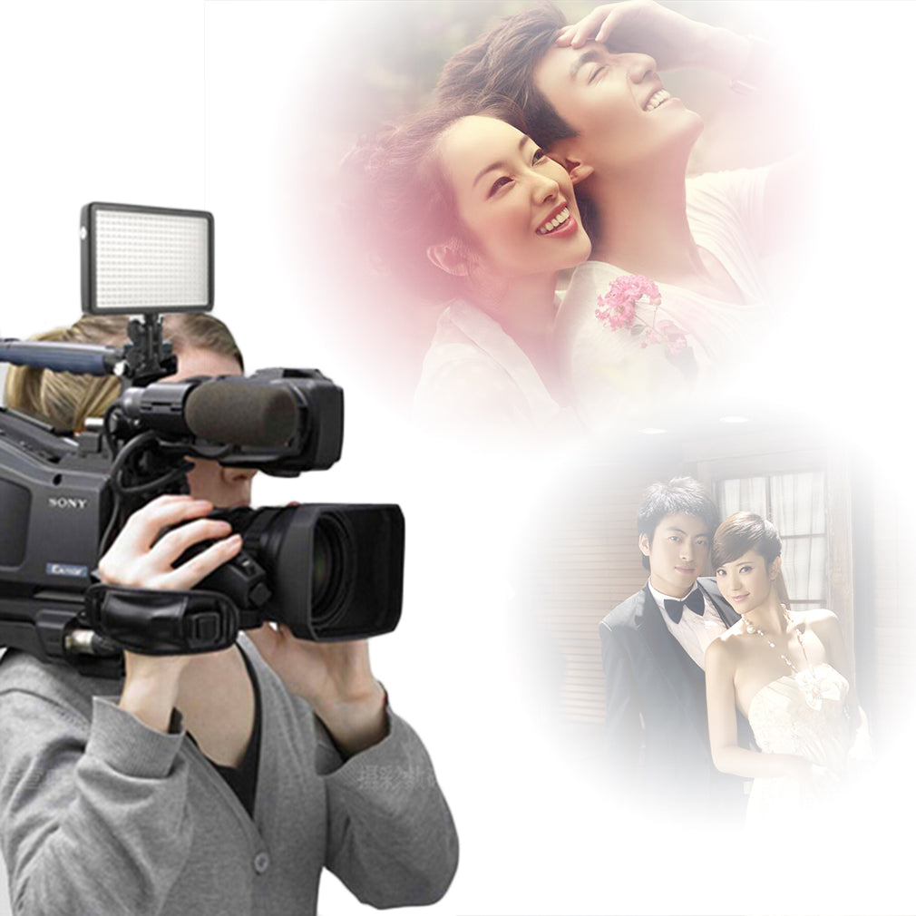 W160 10.5W 1280LM LED Studio Video Light for Canon Nikon Camera DV Camcorder