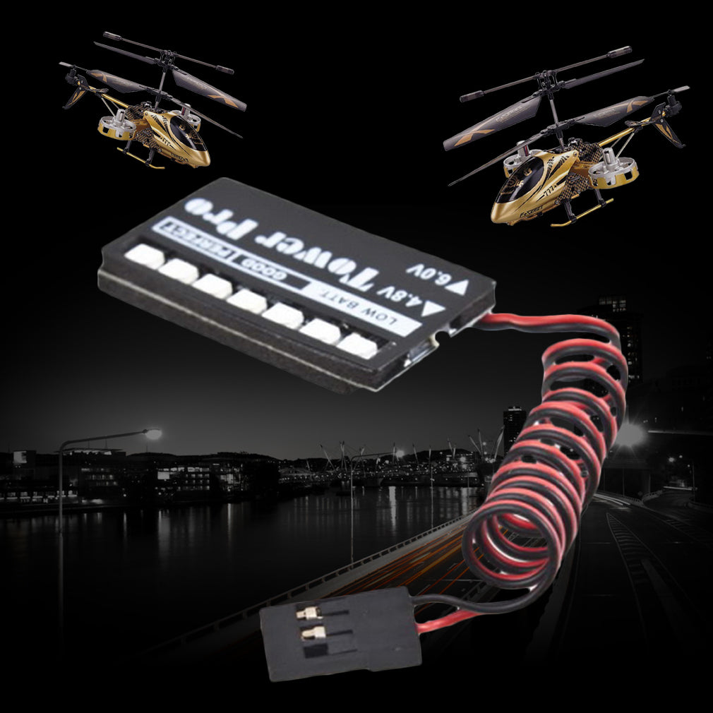 RC Model 7 LED Receiver Battery Voltage Indicator Monitor