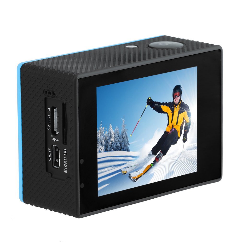 SJ60 2.0-inch LCD Waterproof 4K Wifi HD 1080P Action Camera Camcorder - Blue