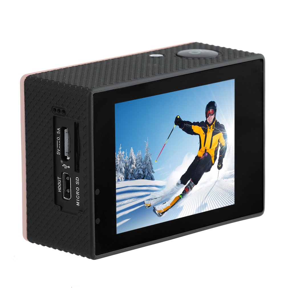 SJ60 2.0-inch LCD 1080P Sports Camera Waterproof 4K Wifi HD Camcorder - Gold
