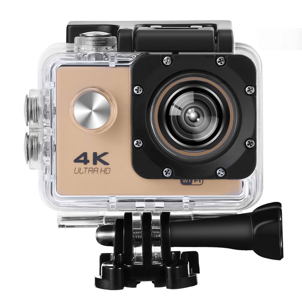 SJ60 2.0-inch LCD 1080P Sports Camera Waterproof 4K Wifi HD Camcorder - Gold