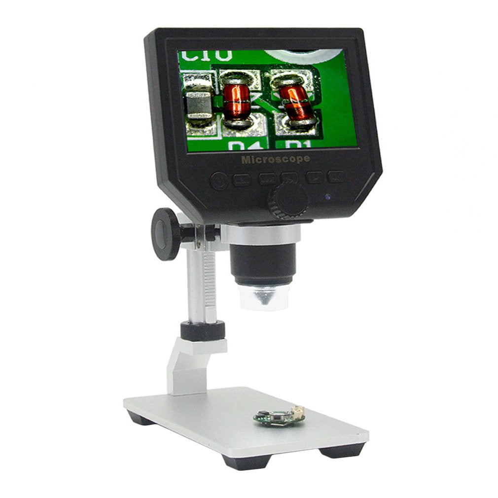 HD 3.6MP CCD 4.3&quot; OLED Screen Display 600X Digital Microscope with Metal Bracket