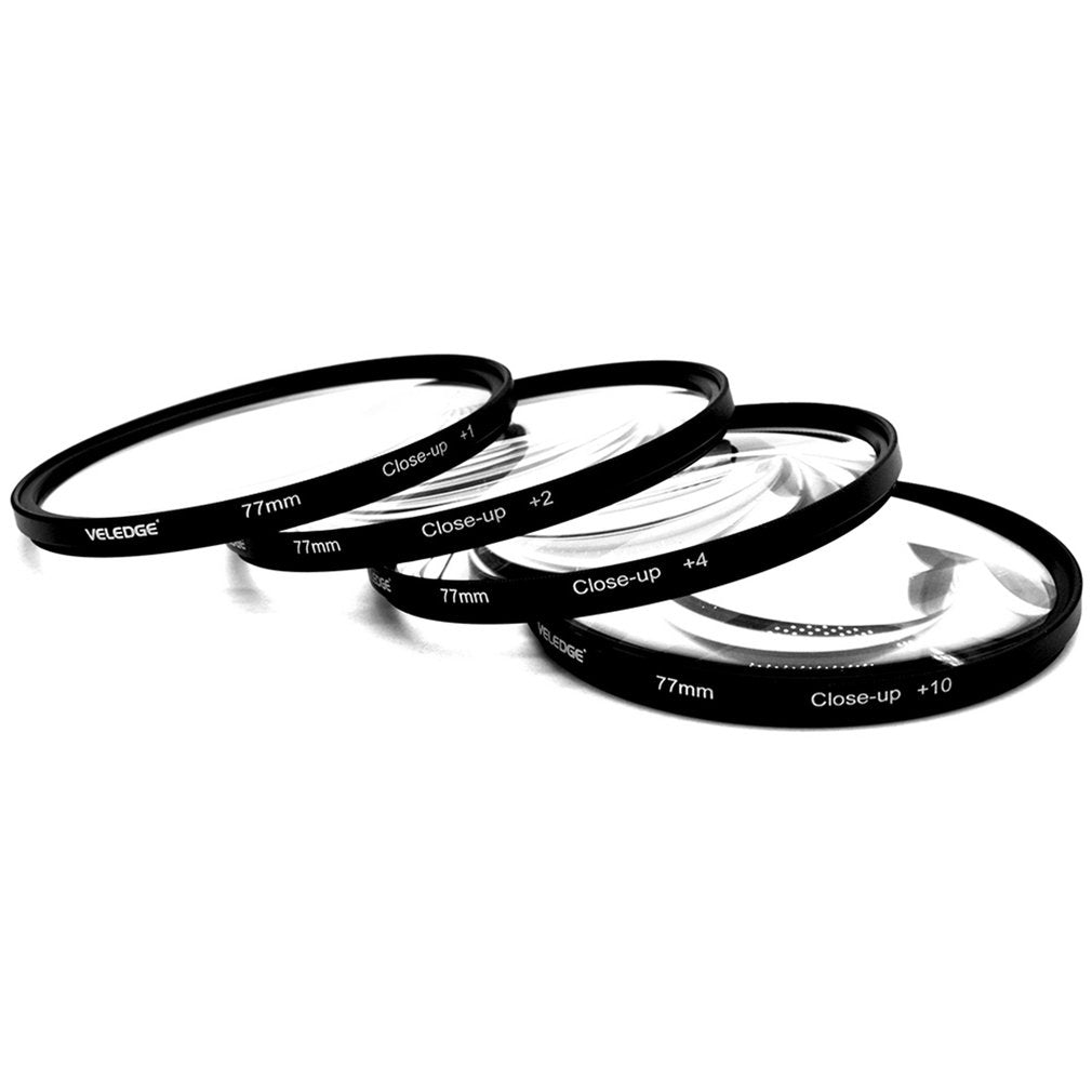 77mm Professional Close-Up Macro Filter Set Photography Lens Kit +1 +2 +4 +10