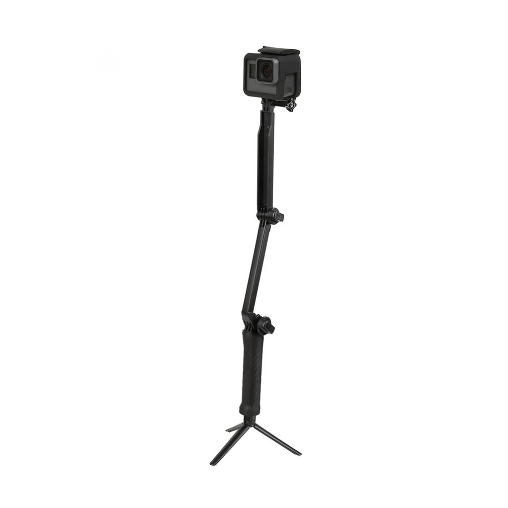 Foldable Hand Grip Arm 3 Way Selfie Stick Tripod Mount Monopod for GoPro Hero 6/5/4/3+