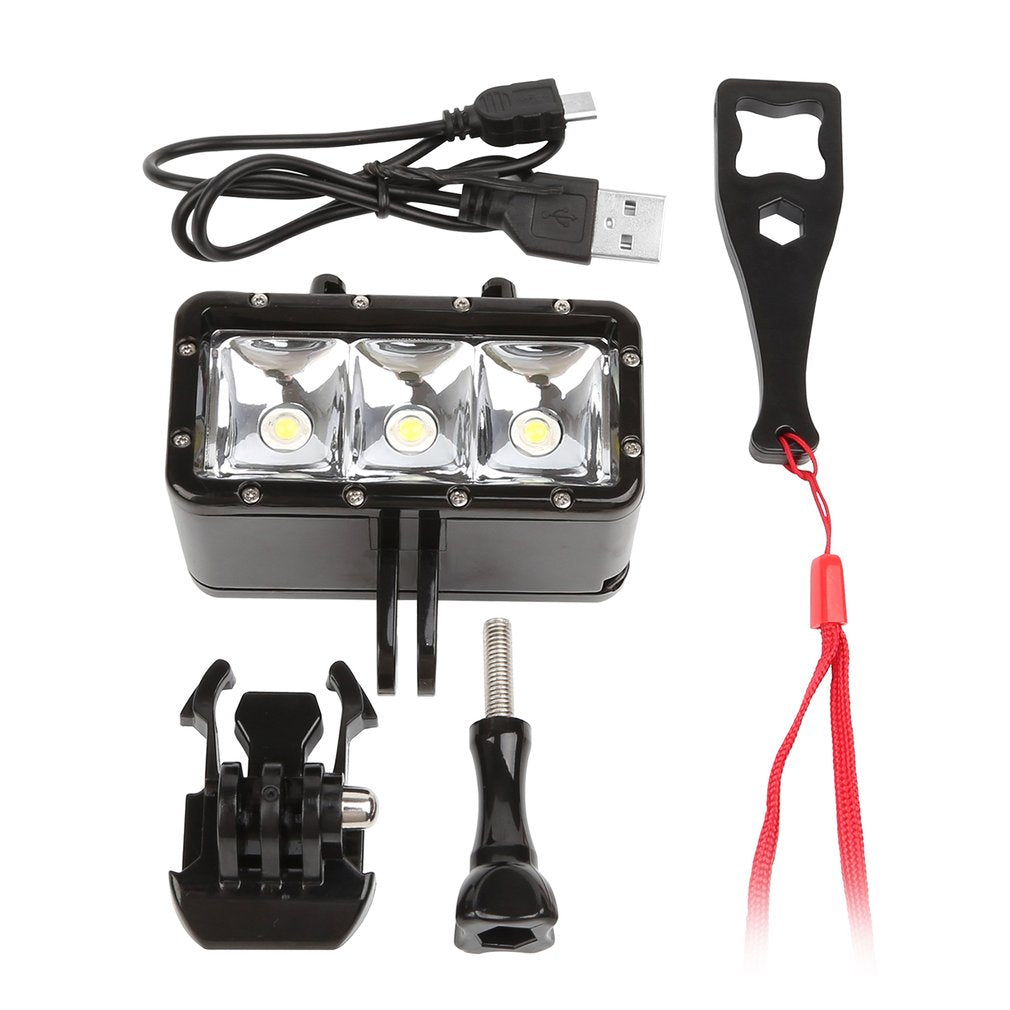 Lightweight Underwater Waterproof Diving Spot Light LED Light Lamp for GoPro