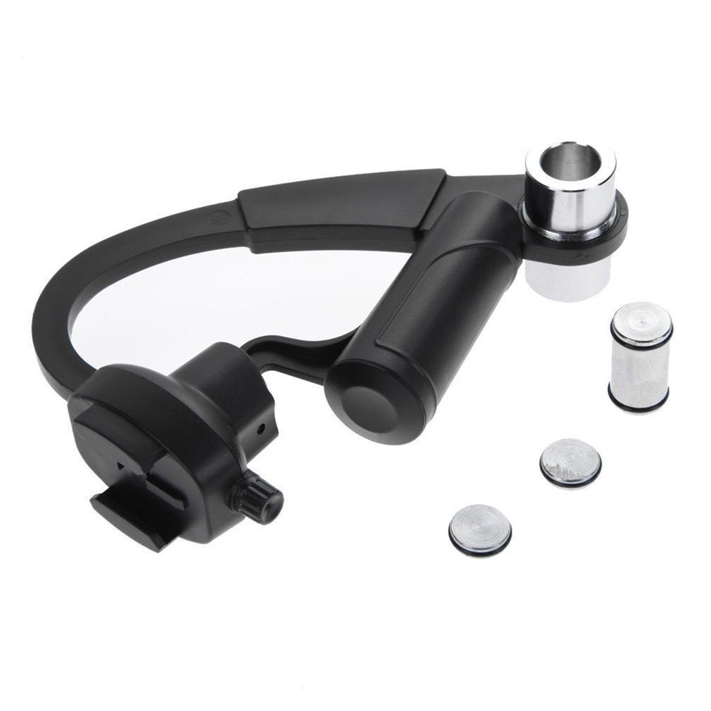 Handheld Video Shooting Stabilizer Bow-shaped Steadycam Hand Grip for GoPro - Black