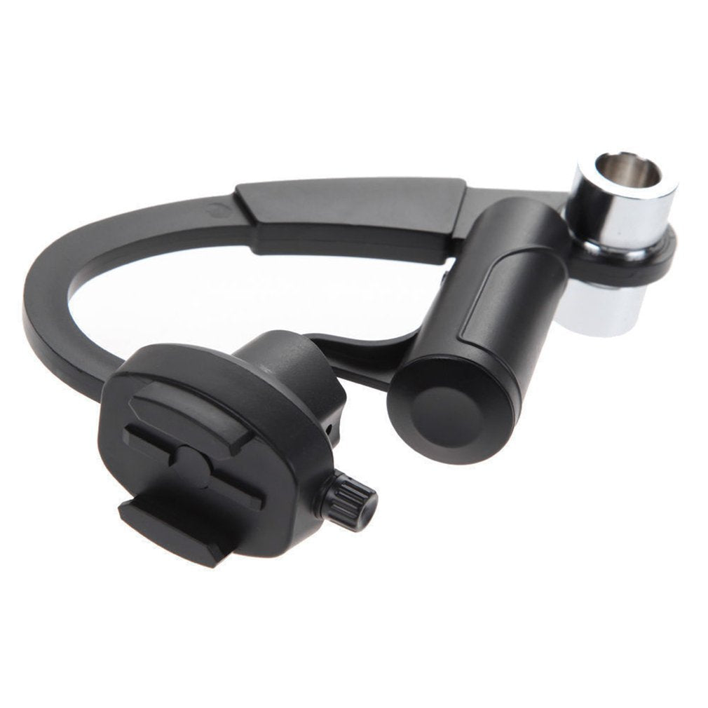 Handheld Video Shooting Stabilizer Bow-shaped Steadycam Hand Grip for GoPro - Black