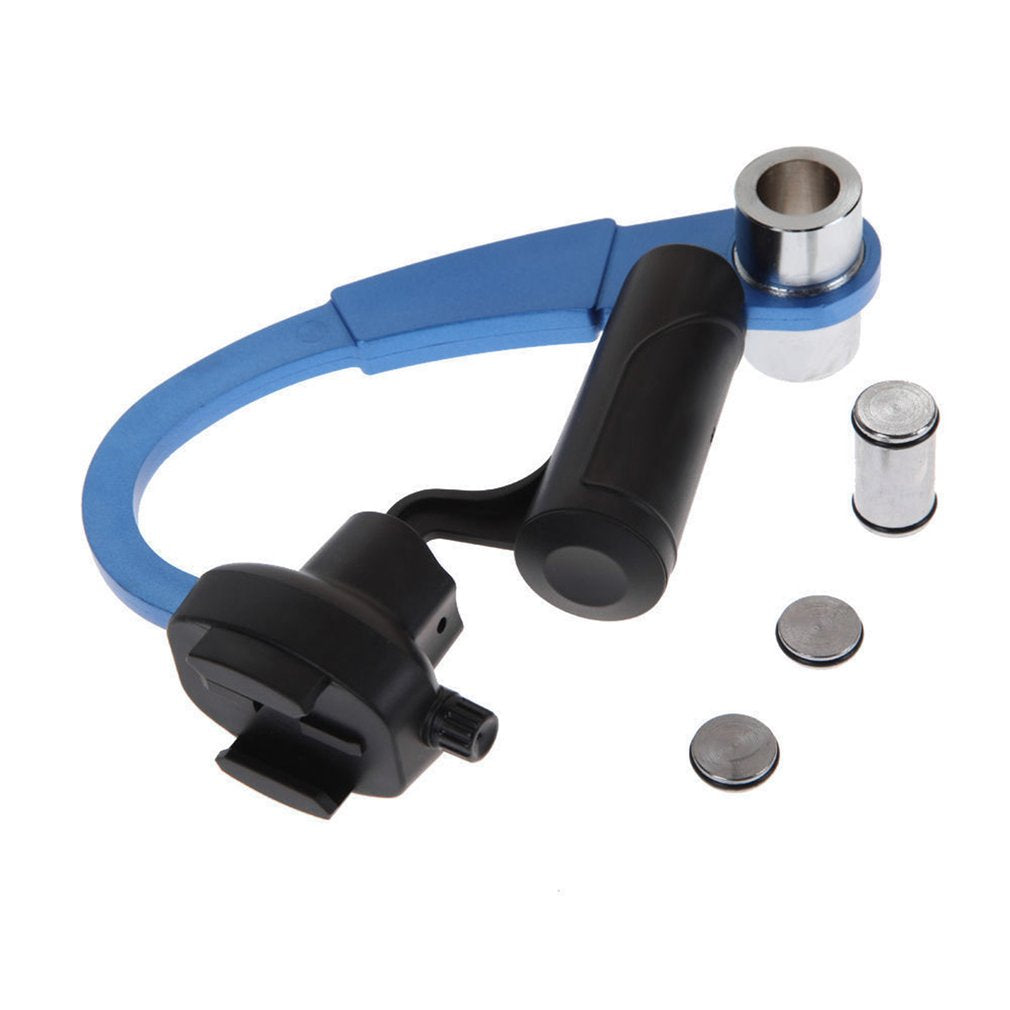 Bow-shaped Steadycam Hand Grip Handheld Video Shooting Stabilizer for GoPro - Blue