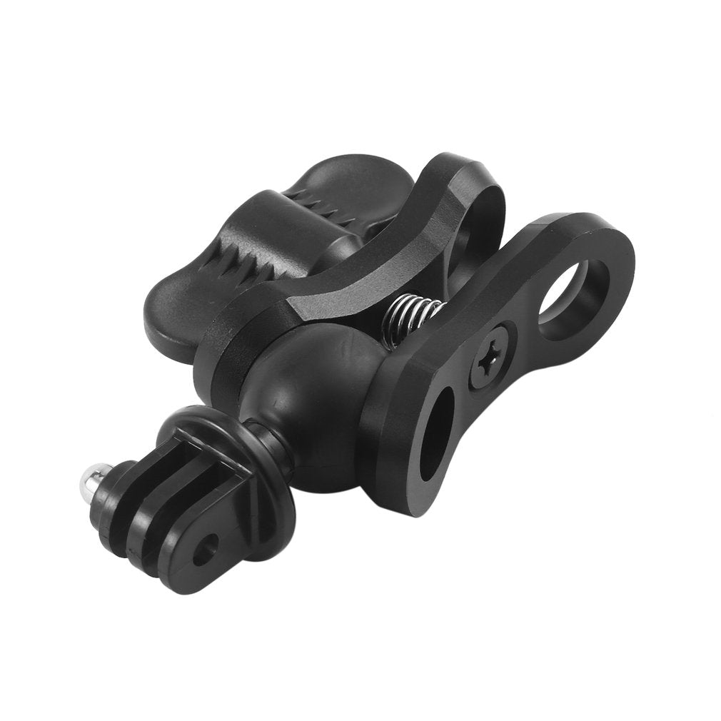 Aluminum CNC Butterfly Clip Arm Clamp Mount + Ball Base Adapter for GoPro