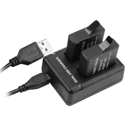 Dual Charging Slots USB Battery Charger for GoPro Hero7/ 6 / 5