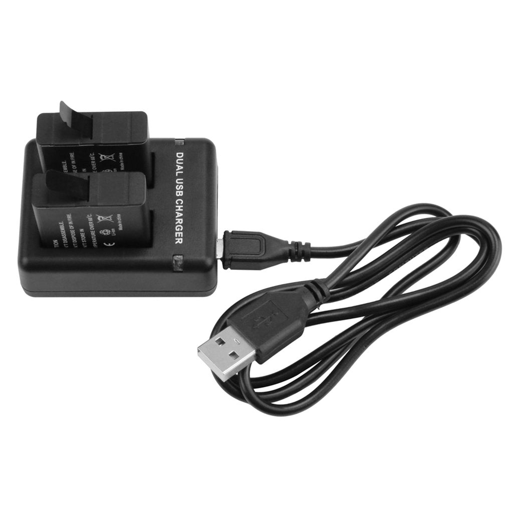 Dual Charging Slots USB Battery Charger for GoPro Hero7/ 6 / 5